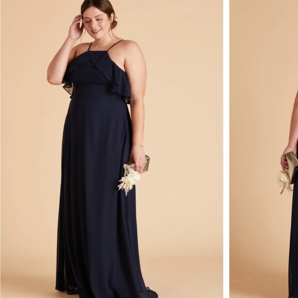 Birdy Grey- Jules Dress- Chiffon Navy - Picture 4 of 5